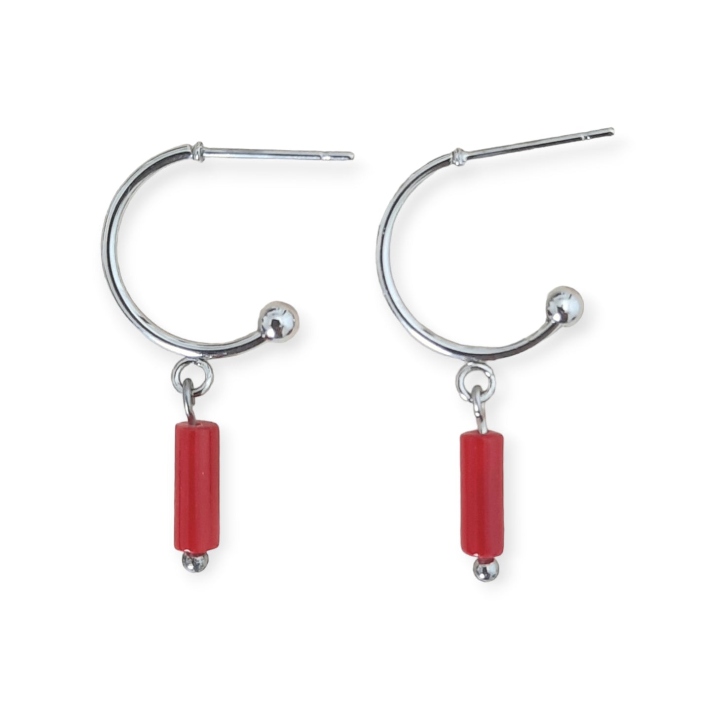 Uhani Red coral light