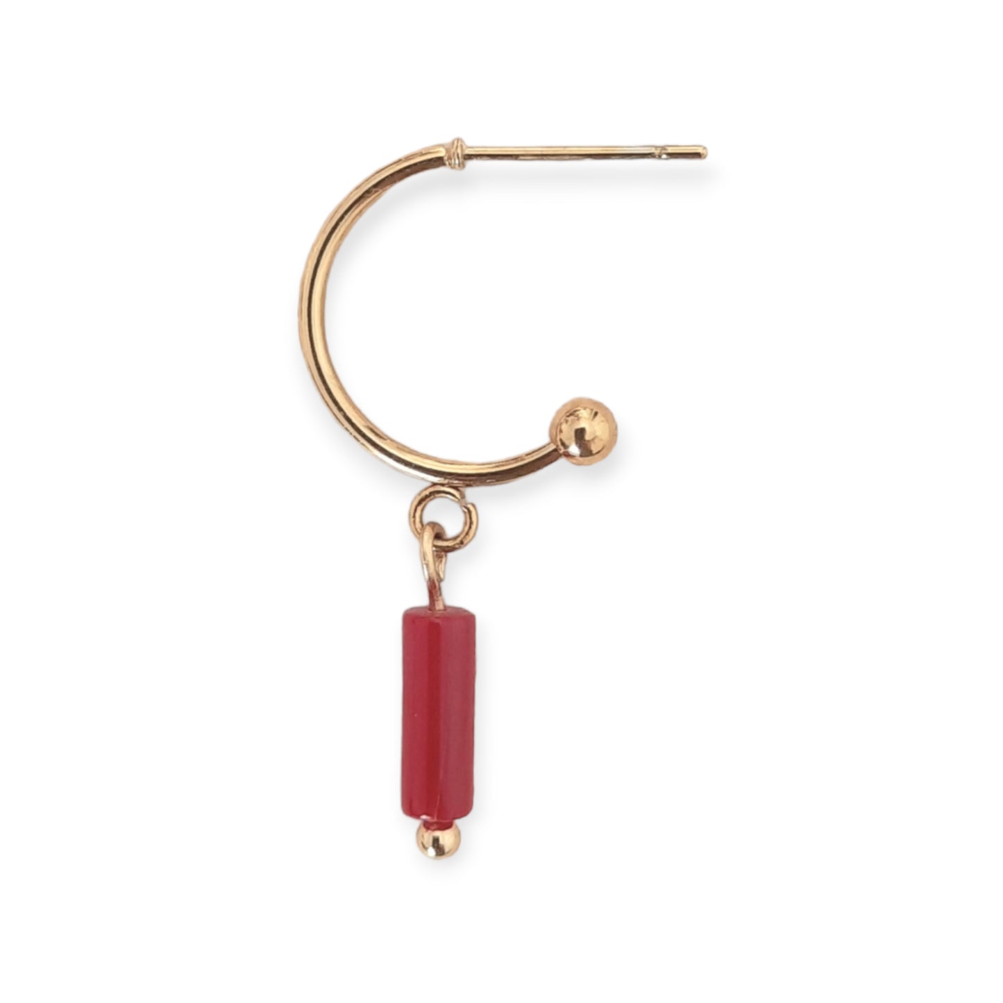 Uhani Red coral light