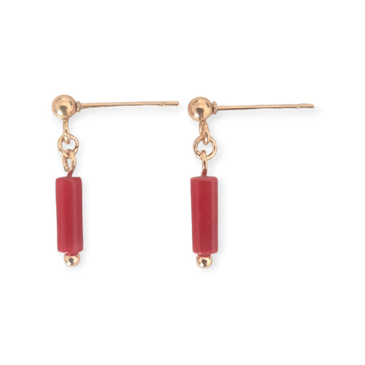 Uhani Red coral