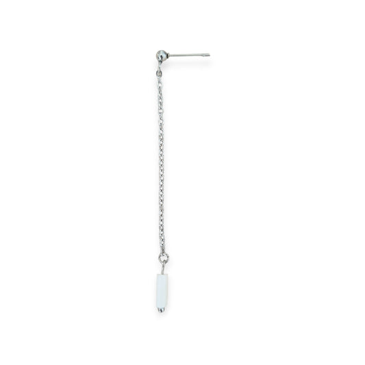 Uhani White coral long
